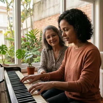 aula de piano para iniciantes